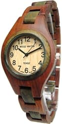 Tense Watch Sandalwood Green Two Toned Round Ladies Bracelet L7509SG
