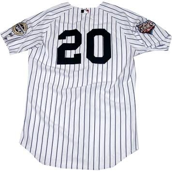 Jorge Posada New York Yankees 2009 World Series Jersey w/09 WS & Inaugural Season Patches Uns