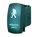 STVMotorsports Laser Green Rocker Switch Sasquatch Lights 20A 12V On/Off LED Light