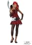 California Costumes Teens Pirate Cutie Costume,Red/Black,X-Large