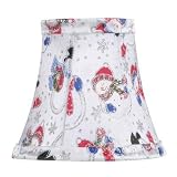 Livex S308 Chandelier Shade Snowman Silk Bell Clip Shade