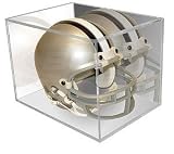 BCW BallQube Mini Helmet Holder Display MIRROR BACK - Football Helmet, Goalie Mask, Racing Helmet - Sports Memoriablia Display Case - Sportscards Collecting Supplies