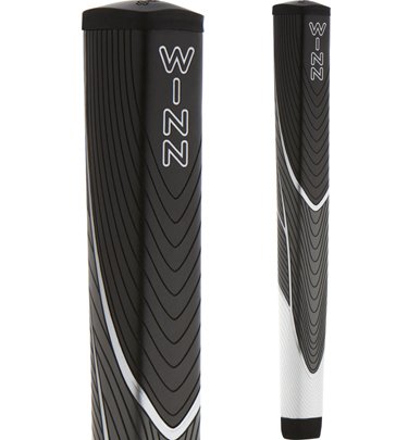 Winn Excel JumboLite Black/Gray/White Pistol Putter Grip (+1/8)