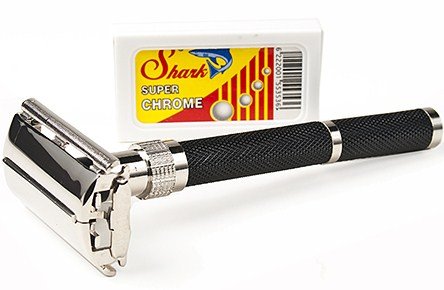 Parker 96R Butterfly Open Double Edge Safety Razor and 10 SHARK blades Parker 96R Butterfly Open Double Edge Safety Razor and 10 SHARK blades