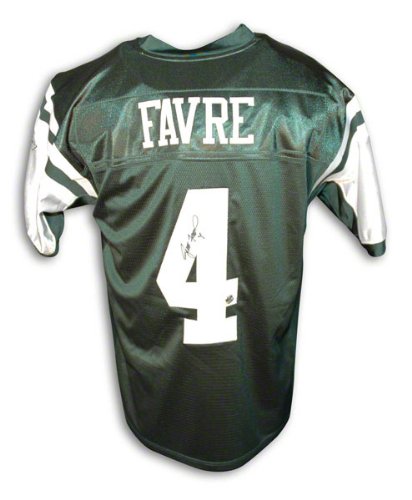 Brett Favre Autographed New York Jets Reebok Authentic Green Jersey with Favre Hologram