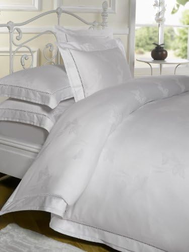 Butterfly Dreams Duvet Cover Set, King Size White Bedding 300 TC 100 % Pure Soft Cotton