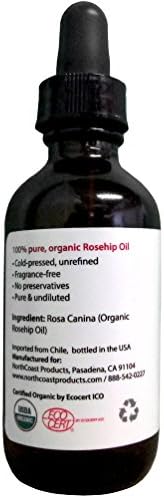***100% Pure Rosehip Oil*** 2oz Certified Organic, All-natural, Cold-pressed. 90-Day Money-back Guarantee!