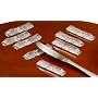Set of 8 Beautiful Crystal Knife Rests