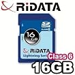 RiData 16GB Class 6 SDHC Card for Canon, Nikon