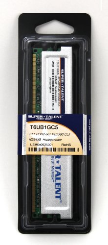 Super Talent DDR2-667 1GB/64x8 S-RIGID Memory T6UB1GC5