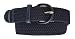 Marshal Wallet Mens Elastic Covered Buckle Braided Stretch Belt (Big & Tall Available) (XXXX-Large, Navy Blue)