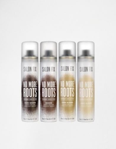 SALON FIX NO MORE ROOTS TEMPORARY COVER UP SPRAY HIDES GREY & OVERGROWN ROOTS (BROWN) by Salon Fix