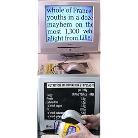 Bierley Monomouse Black & White version cctv Video Magnifier 14x magnification - Reverse Mode Model