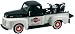 Black and White 1948 Ford F-1 Pickup with 1948 Harley-Davidson FL Panhead Motorcycle
