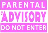 Produkt-Bild: F1289 PARENTAL ADVISORY EXPLICIT CONTENT K&uuml;hlschrank-Magnet im witzigen Stil