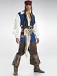 Mens Pirate Theatre Costumes Costume Kit Pirates of The Caribbean Movie Costume Delxuxe 6 Pc Set