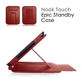 CaseCrown Epic Standby Case (Red) for Barnes & Noble All New NOOK, The Simple Touch Reader