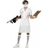 Adult Twisted Nurse Joker Costume - Large