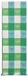 Hand Woven Elegant Jacquard 100% Cotton Honeybee Aqua Check Table Runners 12x72 Inches Set of Two