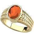 14K Yellow Gold Mexican Fire Opal Ring