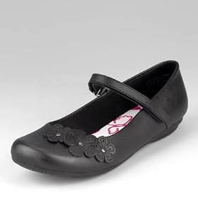 Older Girls Permair? Flower Bar School Shoes