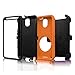 BENTOBEN Holster Case for Galaxy Note 4, Rotating Kickstand Belt Swivel Clip Hybrid Shockproof Rugged Silicone Case for Samsung Galaxy Note 4, Orange