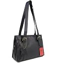 Gigi Black Leather Hamlet Tote Bag