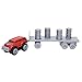 Max Tow Truck Mini Haulers Tow and Go Packs Red Push Truck with Barrel Accessories Vehicle