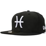 New Era Cap �˥塼���� 5950����å� �ۥ磻�ȥ��� ���ǥ����å� �ԥ����� (������) �֥�å� �ۥ磻�� �������ۥ磻��