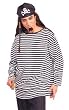 Versatile Black/White Striped Costume Shirt Be it a Prisoner Costume or Pirate Mate Shirt this is Versatile!