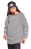 Versatile Black/White Striped Costume Shirt Be it a Prisoner Costume or Pirate Mate Shirt this is Versatile!