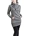 Dressation Women's Draw String Pockets Beam Waist Cotton Pullover Hoodie