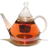 Grosche- Merlin Thermal Glass Infuser Teapot 1200 Ml 41 Fl Oz. Capacity Stovetop Safe For Loose Teaby Grosche