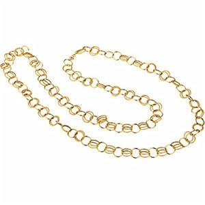 Fashionable Long Gold Chain
