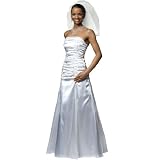 Brautkleid "Helena" mit schnürbarer Silhouette und gerafftem Dekolleté, Creme Weiß