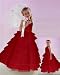 NWT Brand New Flower Girl Red Wedding Layers Dress