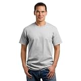 Port and Company 5.5-oz 100% Cotton T-Shirt, Ash, Large