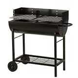 Outdoor Living : Lifestyle Half Barrel Charcoal BBQ with Wheels