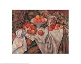 Apples And Oranges - Artist: Paul Cezanne - Art Print Poster Size: 20.00 by 16.00 inches