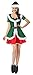 Ecilu Women's Plus Size Cutie Holiday Honey Elf Helper Christmas Costume