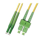 1M Singlemode Duplex Fiber Optic Cable (9/125) - LC /APC to SC /APC