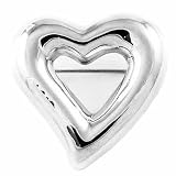 Sterling Silver Intertwining Heart Pin