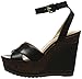 Nine West Women's Wakely Leather Wedge Sandal