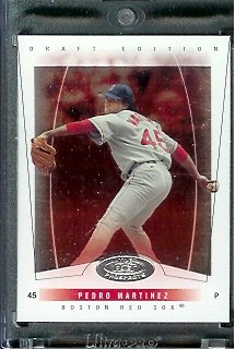 2004 Fleer Hot Prospects #48 Pedro Martinez Boston Red Sox Baseball Card - Mint Condition- In Protective Display Case!!