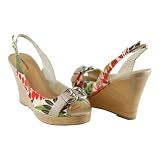 LINEN Women Canvas Wedge Sandals