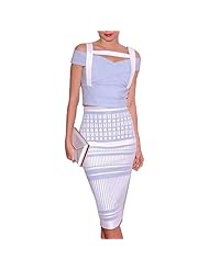 Knee Length Nylon/Rayon/Spandex Stretchy Jacquard Bandage Dress 