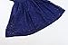 Bonny Billy Girl's A-Line Long Sleeve Blue Lace Kid Dress