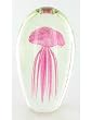 Pink Jelly Fish Statue Glass Art Paperweight