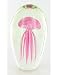 Pink Jelly Fish Statue Glass Art Paperweight