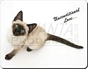 SIAMESE KITTEN with Love Mouse Mat